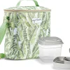 Fit & Fresh Silverbell REPREVE Alja Horvat Palm Leaves Lunch Bag, White/Green
