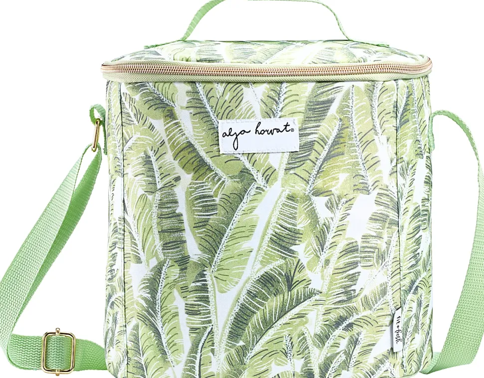 Fit & Fresh Silverbell REPREVE Alja Horvat Palm Leaves Lunch Bag, White/Green