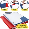 Five Star® Clip 'N Store Pencil Pouch, 9-1/2" x 9-1/2", Assorted