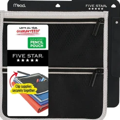 Five Star® Clip 'N Store Pencil Pouch, 9-1/2
