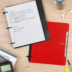 Five Star Flex® Refillable Notebook Plus Study App, 60 Sheets, College Ruled, Color Chosen For You