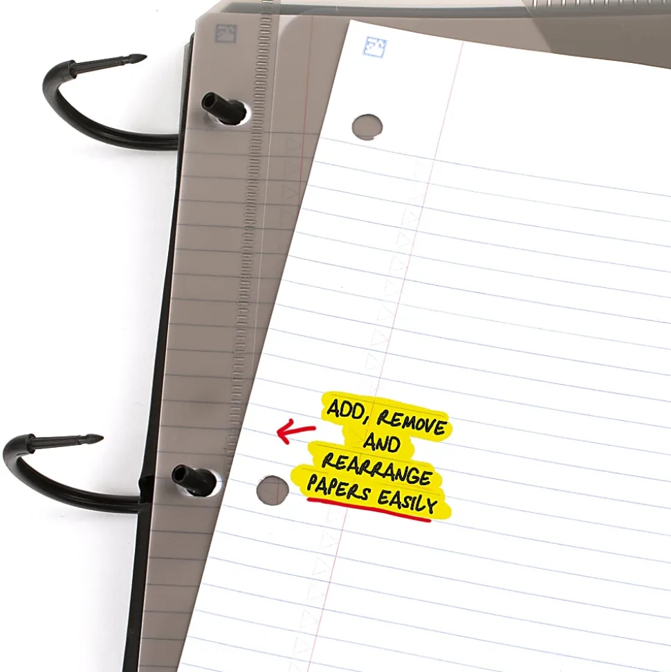 Five Star Flex® Refillable Notebooks Plus Study App, 60 Sheets, College Ruled, White