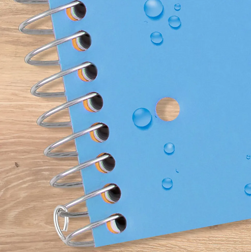 Five Star® Math Notebook with Tools Plus Study App, 1 Subject, Wide Ruled, 8" x 10 1/2", Sky Blue