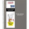 Five Star® Personal Spiral Notebook, College Ruled, 4 3/8" x 7", Gray
