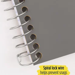 Five Star® Personal Spiral Notebook, College Ruled, 4 3/8" x 7", Gray
