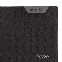 Five Star® 2-Pocket Stay-Put Plastic Folder, Black