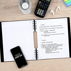 Five Star® Reusable Notebook Plus Study App, College Ruled, 8 1/2