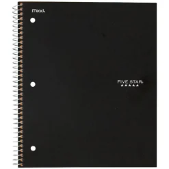 Five Star® Wirebound Notebook Plus Study App, 1 Subject, College Ruled