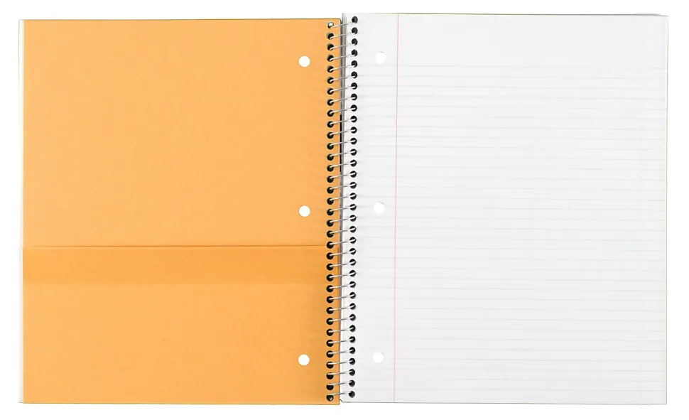 Five Star® Wirebound Notebook Plus Study App, 1 Subject, College Ruled, 8 1/2" x 11", 100 Sheets, Fire Red