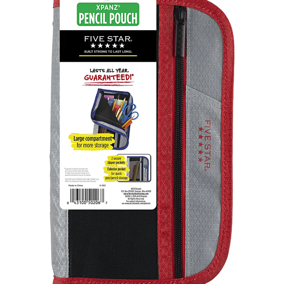Five Star® Xpanz™ Zipper Pouch, Assorted Colors (No Color Choice)