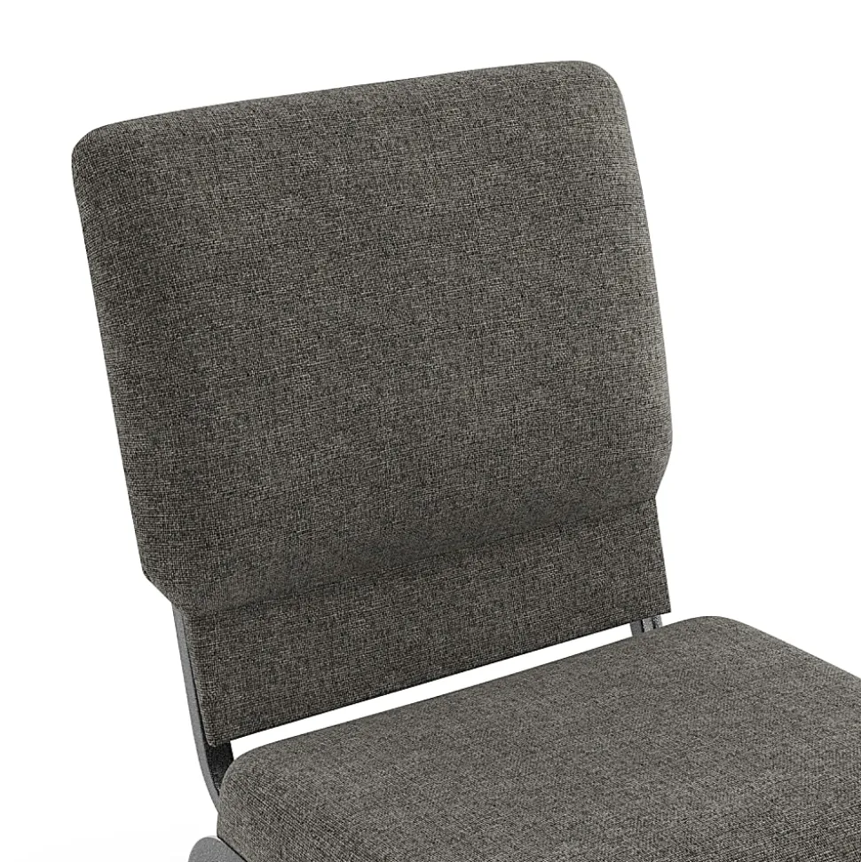 Flash Furniture Advantage Church Chair, Charcoal Gray/Silver Vein, PCHT111