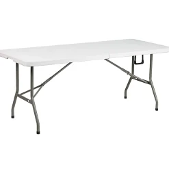 Flash Furniture Bi-Fold Plastic Banquet And Event Table, 29
