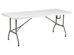 Flash Furniture Bi-Fold Plastic Banquet And Event Table, 29
