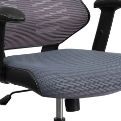 Flash Furniture Designer Ergonomic Mesh High-Back Swivel Chair, Gray/Black