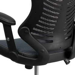 Flash Furniture Designer Ergonomic Mesh High-Back Swivel Chair, Gray/Black