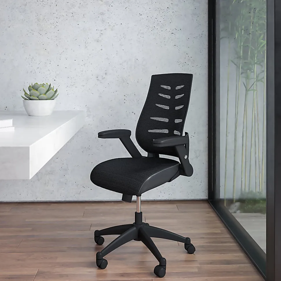 Flash Furniture Designer Ergonomic Mesh High-Back Swivel Chair, Black