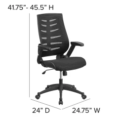 Flash Furniture Designer Ergonomic Mesh High-Back Swivel Chair, Black