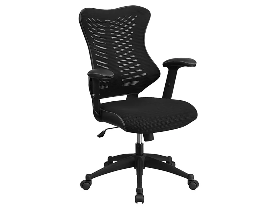 Flash Furniture Designer Mesh High-Back Swivel Chair, Black