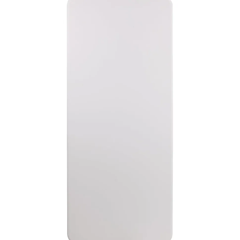 Flash Furniture Elon Plastic Folding Table, 29"H x 30"W x 72"D, Granite White