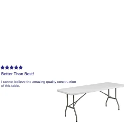 Flash Furniture Elon Plastic Folding Table, 29