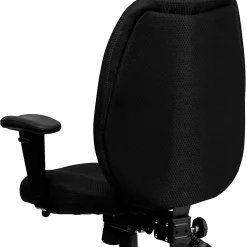 Flash Furniture Ergonomic Fabric High-Back Multifunctional Swivel Chair, Black