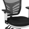Flash Furniture Ergonomic Mesh Mid-Back Executive Office Chair, Black/White