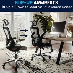 Flash Furniture Ergonomic Mesh High-Back Executive Office Chair, Black, BLX5H