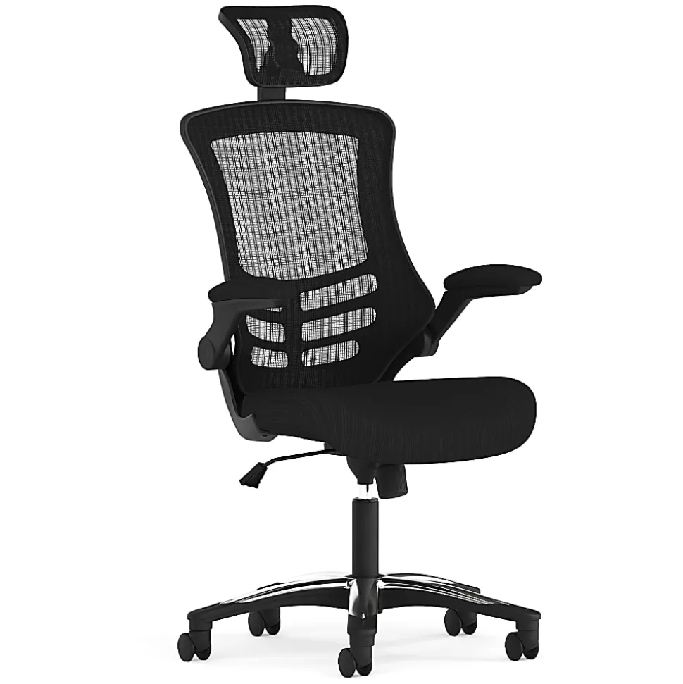 Flash Furniture Ergonomic Mesh High-Back Executive Office Chair, Black, BLX5H