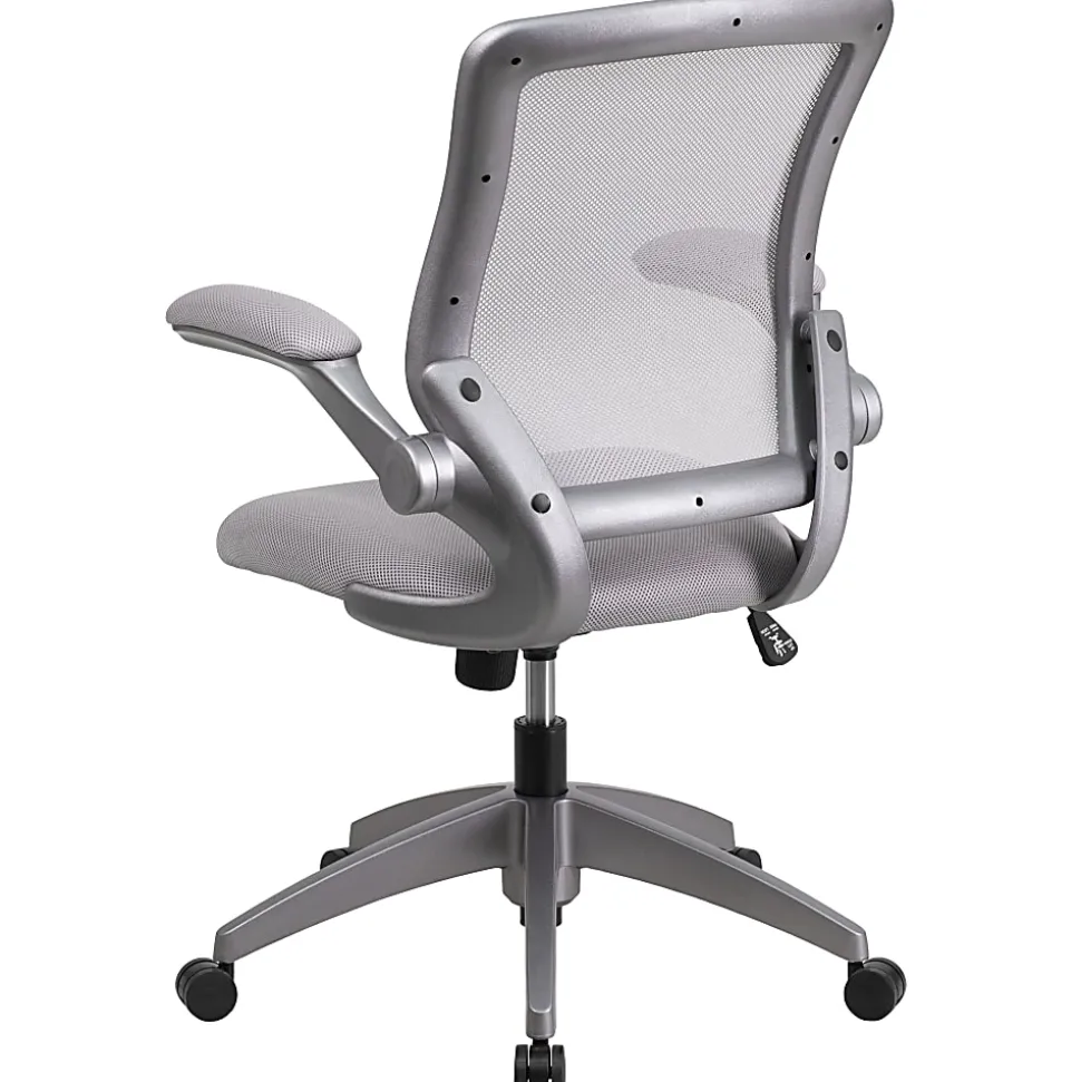 Flash Furniture Ergonomic Mesh Mid-Back Task Chair, Gray