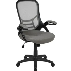 Flash Furniture Ergonomic Mesh High-Back Office Chair, Light Gray