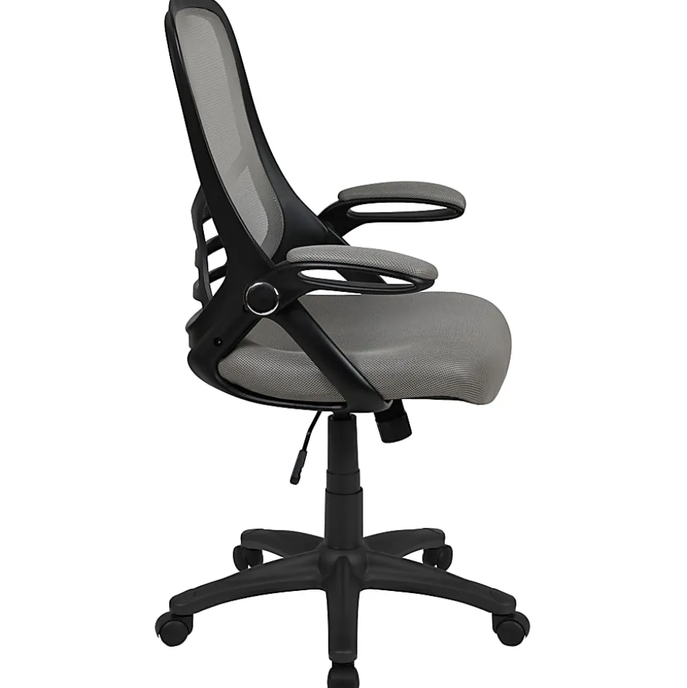 Flash Furniture Ergonomic Mesh High-Back Office Chair, Light Gray