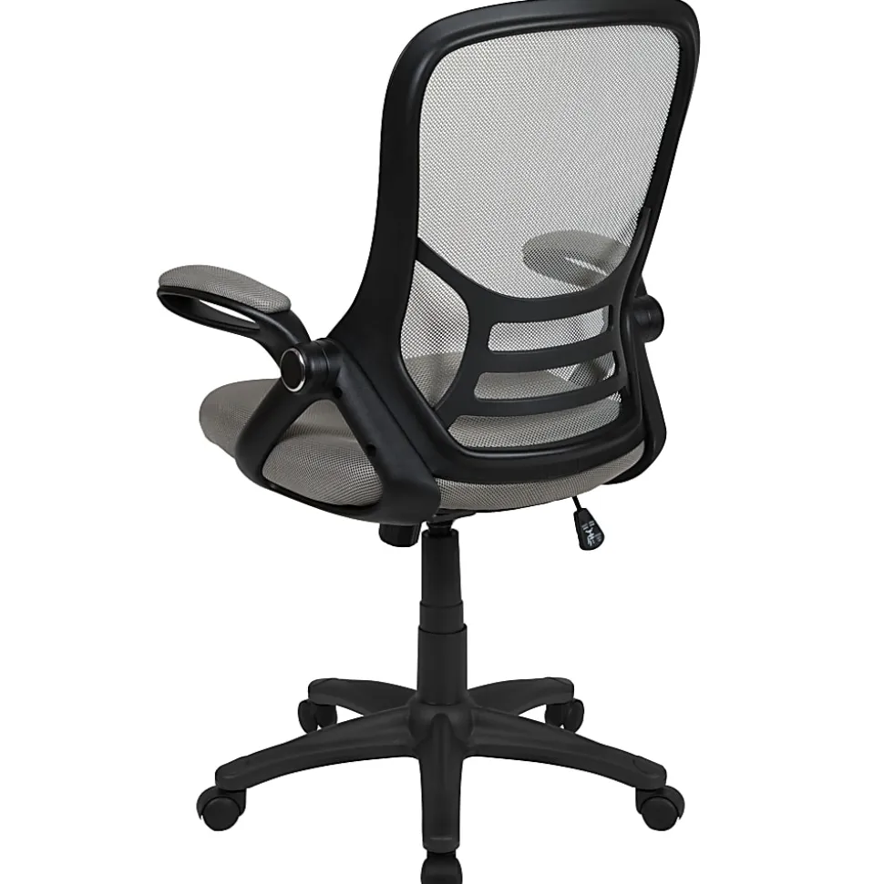 Flash Furniture Ergonomic Mesh High-Back Office Chair, Light Gray