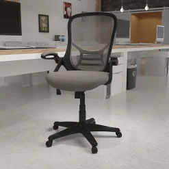 Flash Furniture Ergonomic Mesh High-Back Office Chair, Light Gray
