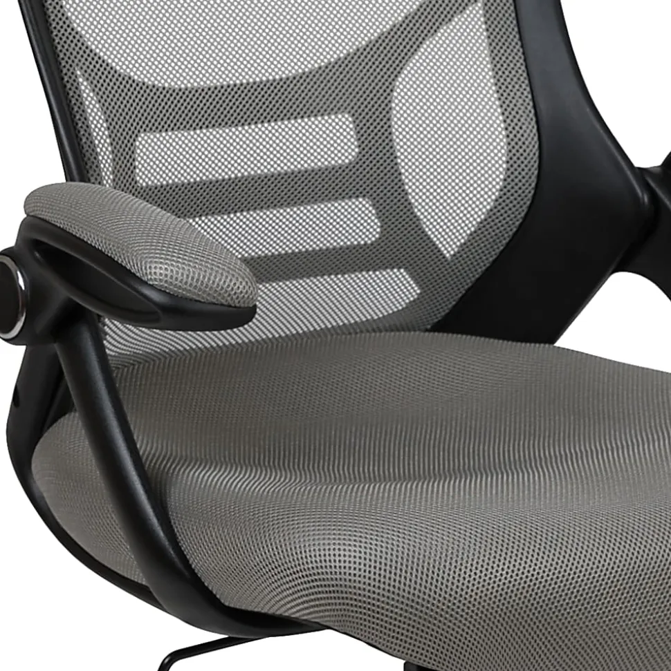 Flash Furniture Ergonomic Mesh High-Back Office Chair, Light Gray