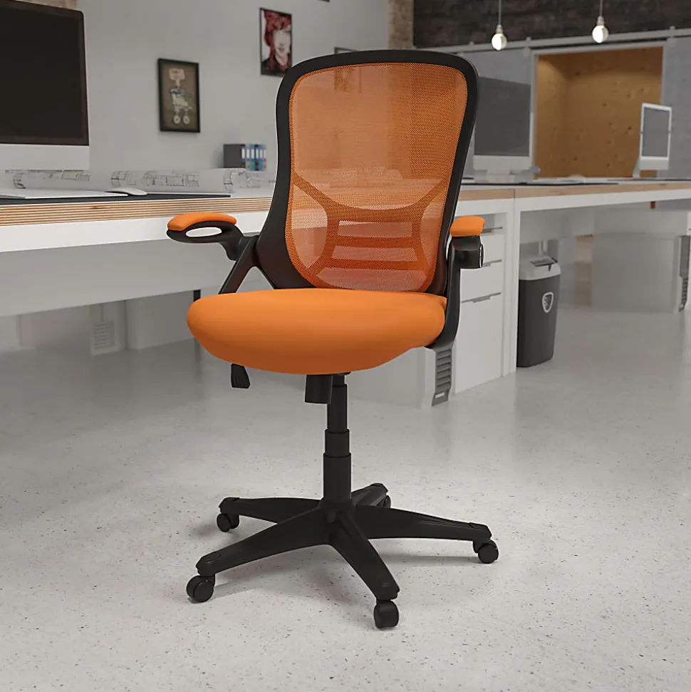 Flash Furniture Ergonomic Mesh High-Back Office Chair, Orange