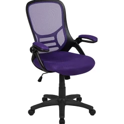 Flash Furniture Ergonomic Mesh High-Back Office Chair, Purple