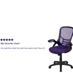 Flash Furniture Ergonomic Mesh Mid-Back Executive Office Chair, Gray/White