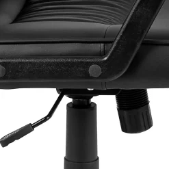 Flash Furniture Flash Fundamentals LeatherSoft™ Faux Leather High-Back Task Chair, Black
