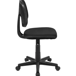 Flash Furniture Flash Fundamentals Mesh Mid-Back Swivel Task Office Chair With Pivot Back, Black