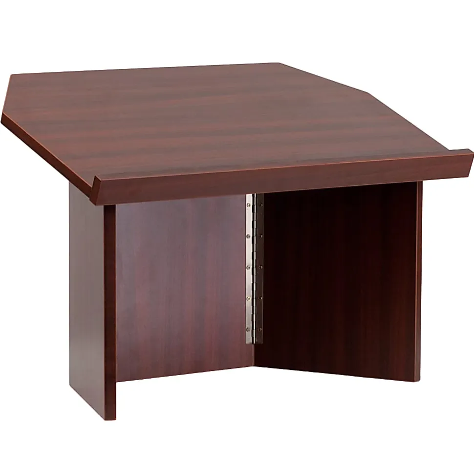 Flash Furniture Foldable Tabletop Lectern, 19"H x 27"W x 16-1/4"D, Mahogany
