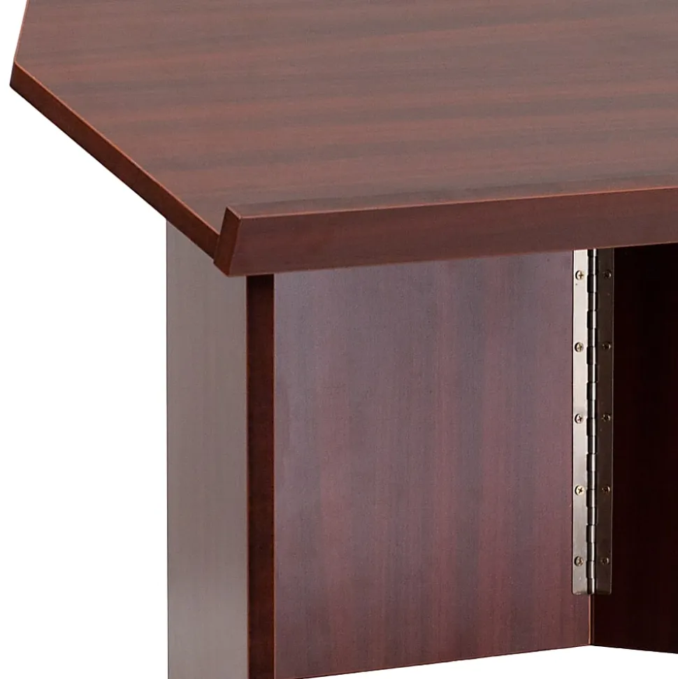 Flash Furniture Foldable Tabletop Lectern, 19"H x 27"W x 16-1/4"D, Mahogany