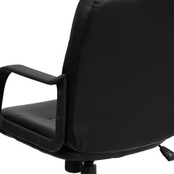 Flash Furniture Glove Vinyl Mid-Back Chair, Black