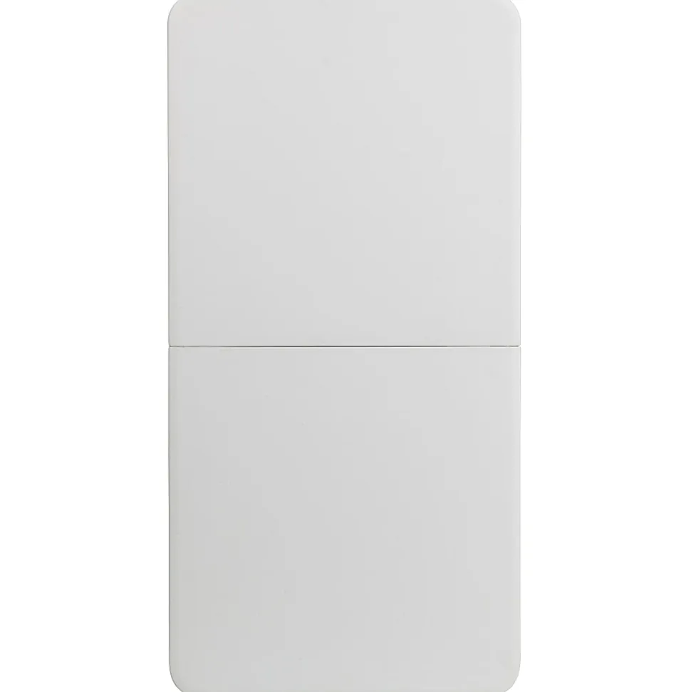 Flash Furniture Height-Adjustable Bi-Fold Plastic Folding Table, 29-1/4"H x 23-3/4"W x 47-3/4"D, Granite White