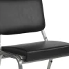 Flash Furniture HERCULES Bariatric Medical Reception Chair With 3/4-Panel Back, Black/Silver Vein
