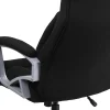 Flash Furniture HERCULES Big & Tall Ergonomic Fabric High-Back Swivel Office Chair, Black/Silver