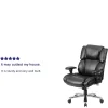 Flash Furniture Hercules 24-7 Intensive Use Big And Tall Office Chair With Lumbar Knob, Tufted Headrest And Back, Black/Gray