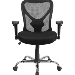Flash Furniture HERCULES Mesh Mid-Back Task Chair, Black
