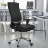 Flash Furniture HERCULES Series 24/7 Intensive-Use Ergonomic High-Back Executive Multifunction Office Chair, Black LeatherSoft/Gray -GOWY85H1