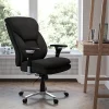 Flash Furniture HERCULES Series 24-7 Intensive Use Big & Tall Ergonomic Fabric High-Back Office Chair With Lumbar Knob And Headrest, Black/Gray