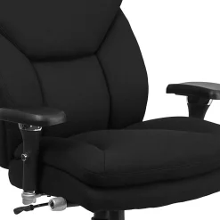 Flash Furniture HERCULES Series 24-7 Intensive Use Big & Tall Ergonomic Fabric High-Back Office Chair With Lumbar Knob And Headrest, Black/Gray
